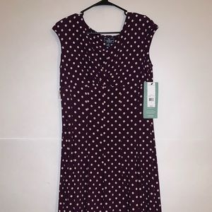 Womens America dress size 12 purple with dots